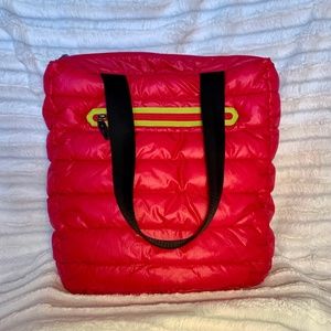 Columbia Puffer Quilted Tote Bag - Pink